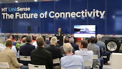 Sean Kenney, chief sales officer at Hyundai Translead, speaks during a TMC 2021 press conference. Sean Kenney, chief sales officer at Hyundai Translead, speaks during a TMC 2021 press conference.