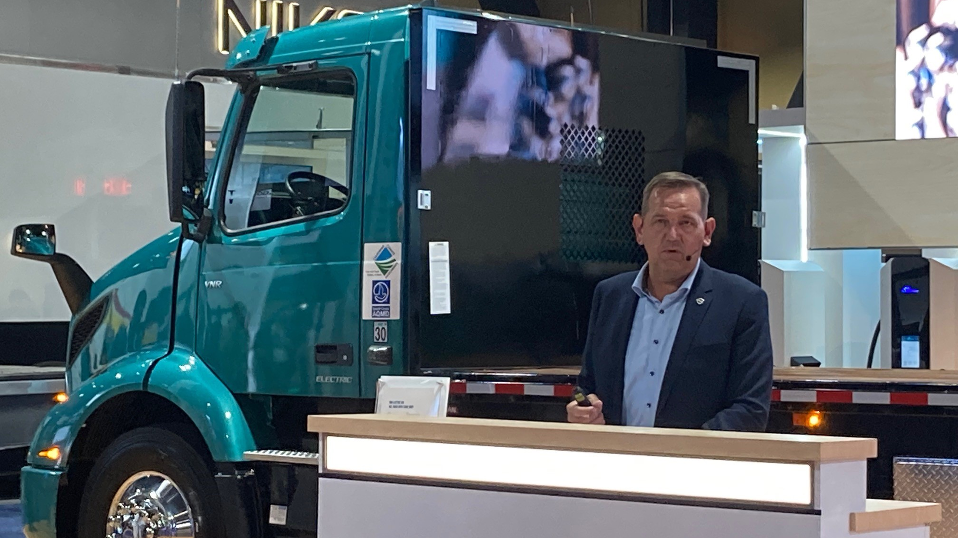 Volvo Trucks North America President Peter Voorhoeve at ACT Expo 2021.