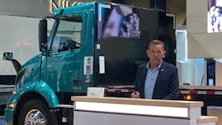 Volvo Trucks North America President Peter Voorhoeve at ACT Expo 2021. Volvo Trucks North America President Peter Voorhoeve at ACT Expo 2021.