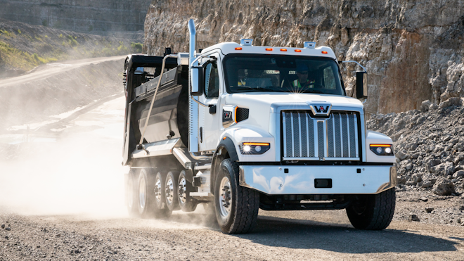 The Western Star 47X is suited to regions or applications that require a shorter overall vehicle length, such as drywall trucks.