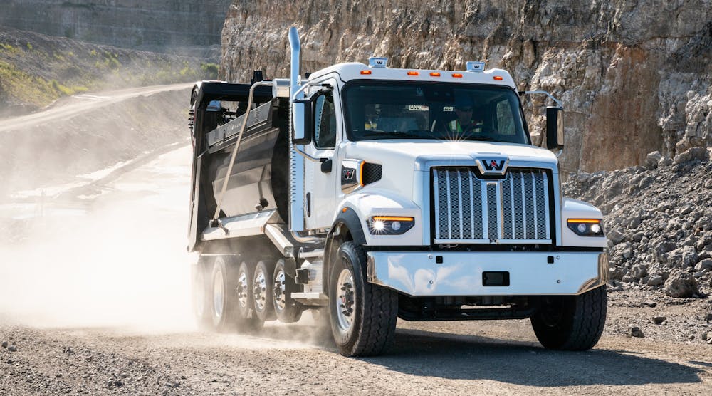 The Western Star 47X is suited to regions or applications that require a shorter overall vehicle length, such as drywall trucks.