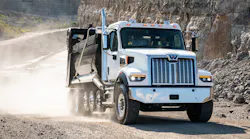 The Western Star 47X is suited to regions or applications that require a shorter overall vehicle length, such as drywall trucks.