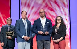 For the second year in a row, TCA and CarriersEdge presented the Best Overall Fleet in the small carrier category to Boyle Transportation, of Billerica, Massachusetts. The award was sponsored by EpicVue. For the second year in a row, TCA and CarriersEdge presented the Best Overall Fleet in the small carrier category to Boyle Transportation, of Billerica, Massachusetts. The award was sponsored by EpicVue.