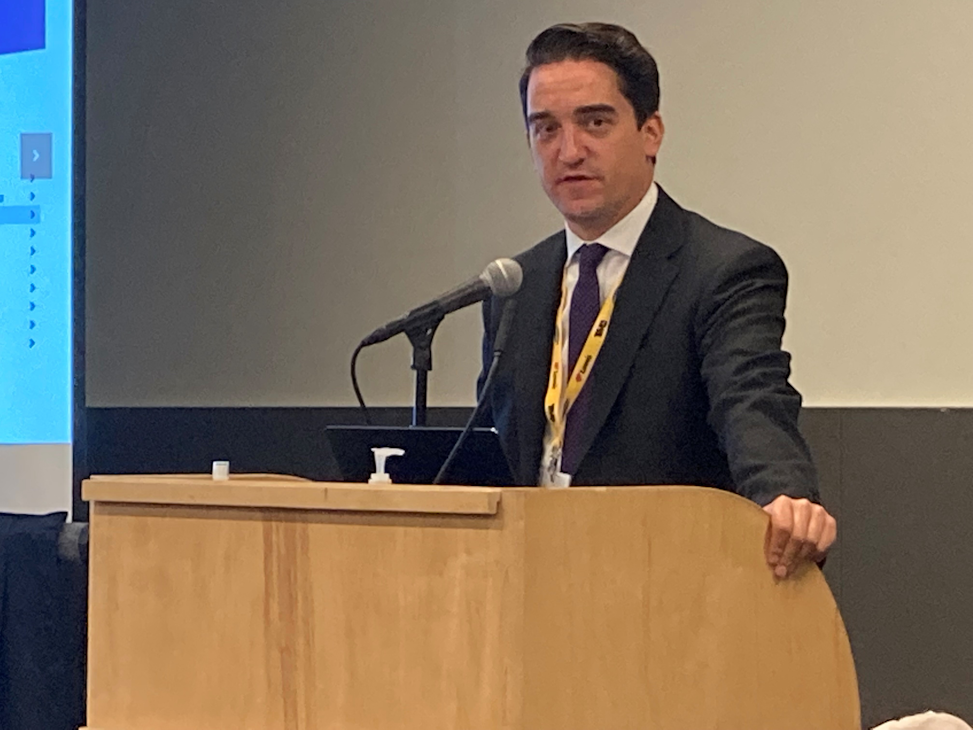 Dan Horvath, ATA’s VP of safety policy, discusses ATA's Fleet CyWatch program during TMC's fall 2021 meeting. Dan Horvath, ATA’s VP of safety policy, discusses ATA's Fleet CyWatch program during TMC's fall 2021 meeting.