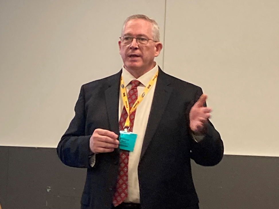 William Elkins, CTO for Hudson Analytix, talks cyber-risk management during TMC's fall 2021 meeting. William Elkins, CTO for Hudson Analytix, talks cyber-risk management during TMC's fall 2021 meeting.