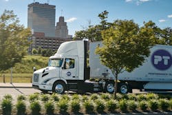 Warehousing and distribution company Performance Team, a Maersk company, has ordered 16 Volvo VNR Electric Class 8 trucks to carry regional loads daily across Southern California.