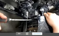 The instructor's point-of-view can be seen by all the six or so technicians on the session. It could be impossible to get this clear and close of a view even in an in-person setting. The instructor's point-of-view can be seen by all the six or so technicians on the session. It could be impossible to get this clear and close of a view even in an in-person setting.