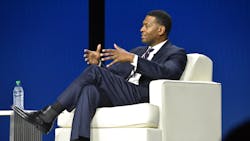 Michael Regan, U.S. Environmental Protection Agency administrator, speaks at the 2021 American Trucking Associations Management Conference & Exhibition. Michael Regan, U.S. Environmental Protection Agency administrator, speaks at the 2021 American Trucking Associations Management Conference & Exhibition.