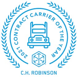 C h Robinson 2021 Carrier Of The Year Award C h Robinson 2021 Carrier Of The Year Award