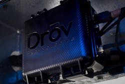 Drōv’s AirBoxOne smart trailer system captures and sends multipoint operational data back to fleets. Drōv’s AirBoxOne smart trailer system captures and sends multipoint operational data back to fleets.
