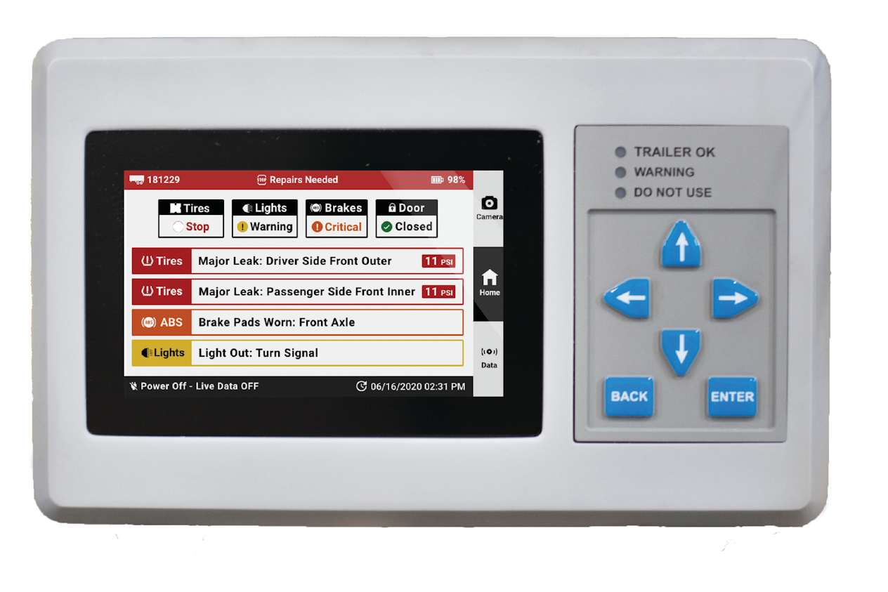 Drōv’s vehicle health display system can give drivers a live look at any problems with their equipment. Drōv’s vehicle health display system can give drivers a live look at any problems with their equipment.