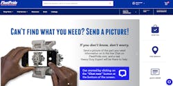 FleetPride customers can now send pictures from their phones to help identify and order the right parts.