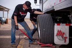 Mesilla Valley Transportation Solutions runs tests for companies to validate which tires will be most fuel efficient for them. Mesilla Valley Transportation Solutions runs tests for companies to validate which tires will be most fuel efficient for them.