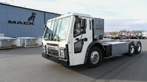 The Mack LR Electric model, Mack Trucks’ first fully electric Class 8 vehicle.