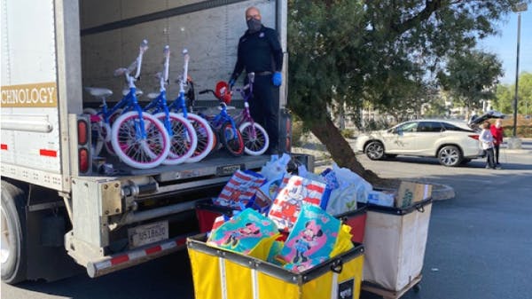 Old Dominion Freight Line Toys For Tots Donation