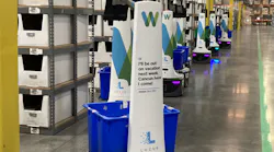 Robots operating in a Whiplash warehouse.