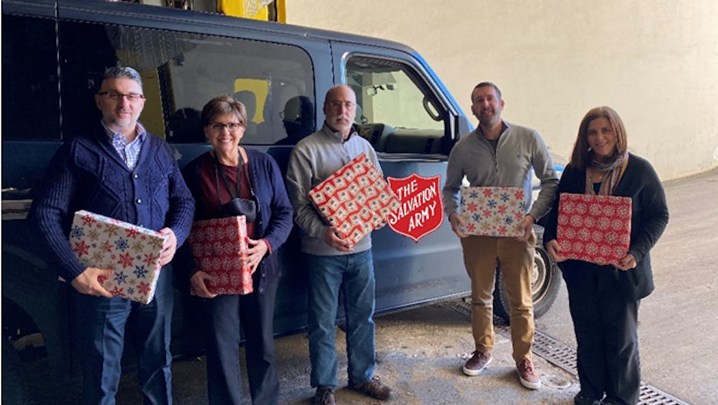 From left: Alex Lafaras, CFO and EVP; Jeanne Spellman, executive assistant; Jay Scherr, TMT parts administrator; Sean Schnipper, marketing and social media manager; Regina Snyder, claims and risk management administrator.