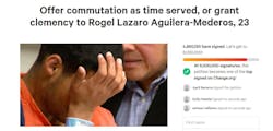 Nearly 5 million people have signed a Change.org petition asking for Aguilera-Mederos’ sentence to be commuted or reduced. Nearly 5 million people have signed a Change.org petition asking for Aguilera-Mederos’ sentence to be commuted or reduced.