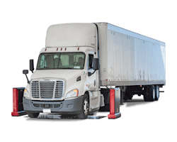 Hunter Engineering Quick Tread Heavy-Duty's camera system take images every time a vehicle—ranging from large pickups to Class 8 tractor-trailers—passes through; images can even reveal DOT violations, such as missing mudflaps, which helps to keep citations down and promote uptime. In the ground, lasers read tire tread depth, and multiple angles capture the inboard side as well to provide wide inspection coverage. Quick Tread Heavy-Duty can read single tires at the front of the vehicle, as well as duals or super singles. Hunter Engineering Quick Tread Heavy-Duty's camera system take images every time a vehicle—ranging from large pickups to Class 8 tractor-trailers—passes through; images can even reveal DOT violations, such as missing mudflaps, which helps to keep citations down and promote uptime. In the ground, lasers read tire tread depth, and multiple angles capture the inboard side as well to provide wide inspection coverage. Quick Tread Heavy-Duty can read single tires at the front of the vehicle, as well as duals or super singles.