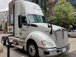 During ATA's 2021 MCE in Nashville, Plus held ride and drives, showcasing its driver-in autonomous driving system. During ATA's 2021 MCE in Nashville, Plus held ride and drives, showcasing its driver-in autonomous driving system.