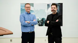 Darek Villeneuve (left) and Jeff Cotner (right) collaborate on DTNA's SuperTruck II project.