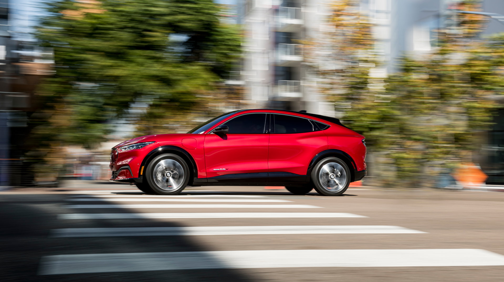 New York City announced the purchase of 184 of these Ford Mustang Mach-E crossover utility vehicles for law enforcement and emergency responders. The purchase is the city's largest step to date toward an all-electric municipal fleet.