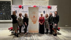 Women's Coalition of the Illinois Trucking Association gather in December 2021 after the coalition's official launch. Women's Coalition of the Illinois Trucking Association gather in December 2021 after the coalition's official launch.