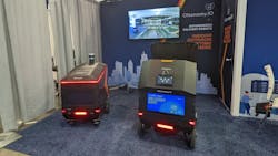 Ottobots on display at CES 2022 in Las Vegas. Ottobots on display at CES 2022 in Las Vegas.