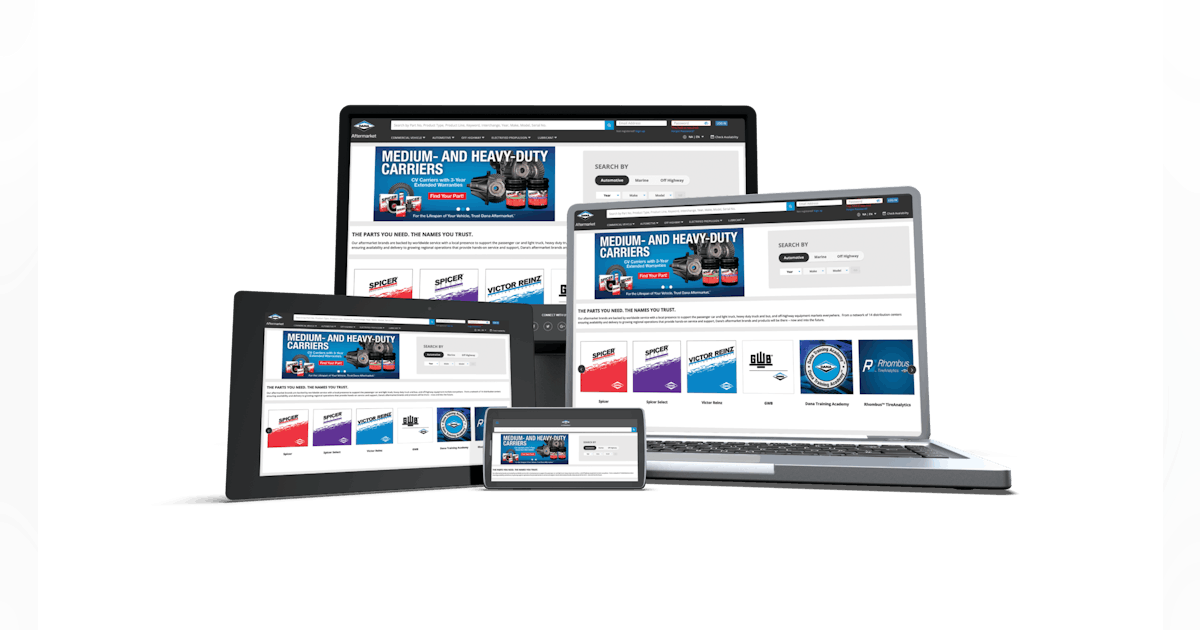 Dana expands aftermarket website FleetOwner