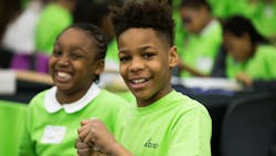 Sae Foundation Boy And Girl Green Shirts Sae Foundation Boy And Girl Green Shirts