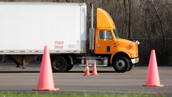 Truck Commercial Driver Training Dreamstime Xxl 33420837