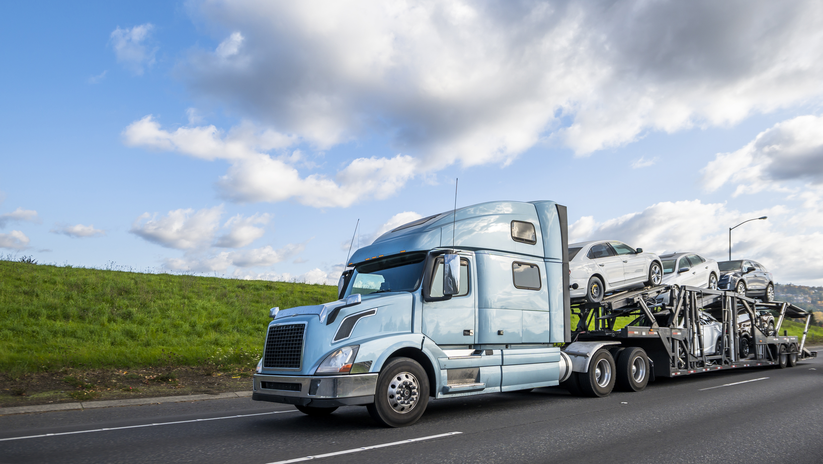 Truck Hauling New Automobiles Cars Dreamstime Xxl 163247768 6206671853e71