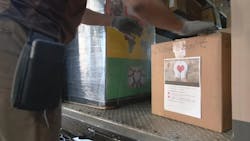 Ups Donates Socks In Louisville Ups Donates Socks In Louisville