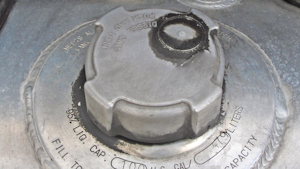 Diesel Fuel Cap On A Tractor