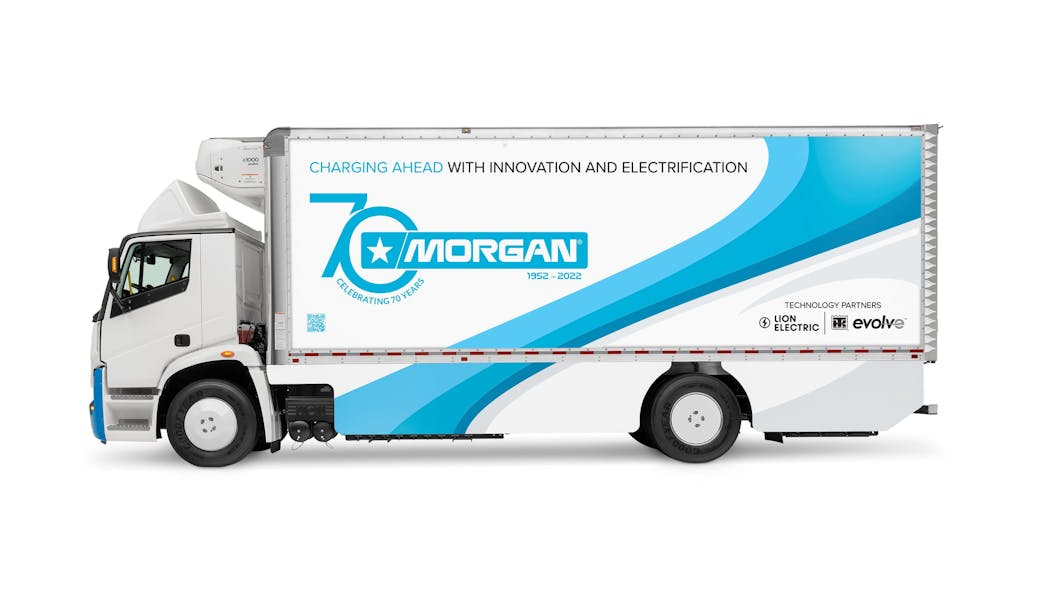 Mounted on a Lion Electric Lion6 chassis, and utilizing a Thermo King all-electric refrigeration unit, the 24-foot Morgan truck body revealed during Work Truck Week is constructed with state-of-the-art materials.