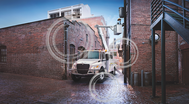 Navistar International Mv Utility Boom Connected