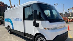 The BrightDrop EV, a General Motors product, was demonstrated March 7-11 at NTEA's Work Truck Week 2022 in Indianapolis. It's the fastest-built vehicle delivered, from concept to market, in GM's history. The BrightDrop EV, a General Motors product, was demonstrated March 7-11 at NTEA's Work Truck Week 2022 in Indianapolis. It's the fastest-built vehicle delivered, from concept to market, in GM's history.