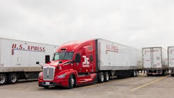 A Kodiak Robotics trailer now hauls U.S. Xpress trailers between Dallas and Atlanta. A Kodiak Robotics trailer now hauls U.S. Xpress trailers between Dallas and Atlanta.