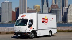 One of the Smith Electric Newton 2000 delivery vehicles that PepsiCo&rsquo;s Frito-Lay North America division ordered back in May 2012. PepsiCo and Frito-Lay have had longtime involvement with fleet electrification.