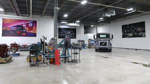 Volvo Trucks North America’s new training facility was developed to support battery-electric vehicle training for technicians.