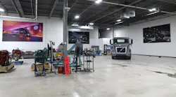 Volvo Trucks North America’s new training facility was developed to support battery-electric vehicle training for technicians.
