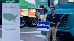 Salim Youssefzadeh, CEO of WattEV, at ACT Expo 2022. Salim Youssefzadeh, CEO of WattEV, at ACT Expo 2022.