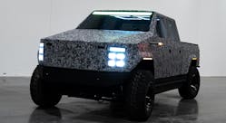 The front of the prototype Atlis XT work truck.