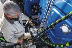 Since its model introduction in 2007, the Freightliner Cascadia’s fuel efficiency has improved nearly 35%, according to DTNA. Since its model introduction in 2007, the Freightliner Cascadia’s fuel efficiency has improved nearly 35%, according to DTNA.