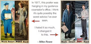 Mike Rowe Work Hard Poster 628d367079034