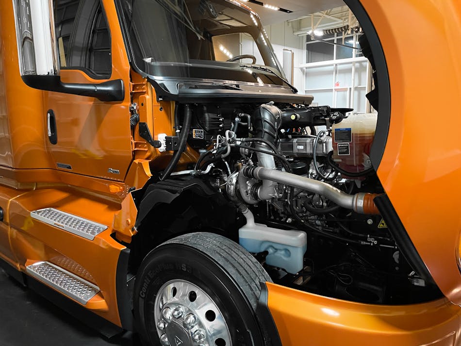 Navistar&rsquo;s enhanced International A26 engine shows a fuel economy improvement of 4% to 5%.