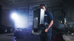 Southern Tire Mart testing found a technician can swap out Kodiak Robotics' SensorPods without special tools and the process is similar in complexity to changing a tire. Southern Tire Mart testing found a technician can swap out Kodiak Robotics' SensorPods without special tools and the process is similar in complexity to changing a tire.