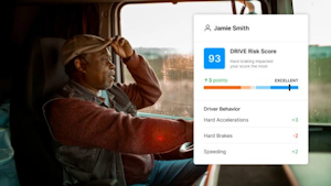 Motive's DRIVE Score benchmarks driver behavior across its network of commercial fleet customers.