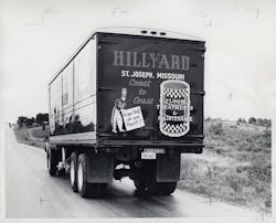 A Hillyard fleet truck in the 1950s.