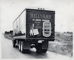 A Hillyard fleet truck in the 1950s. A Hillyard fleet truck in the 1950s.